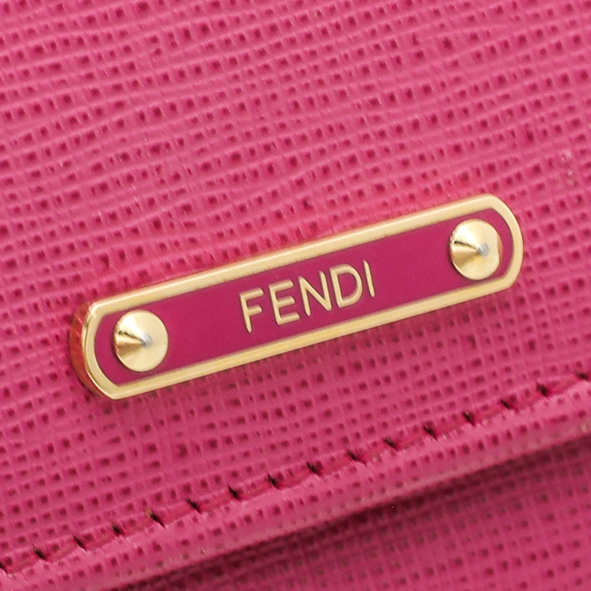 Fendi Pink Crayons Continental Wallet