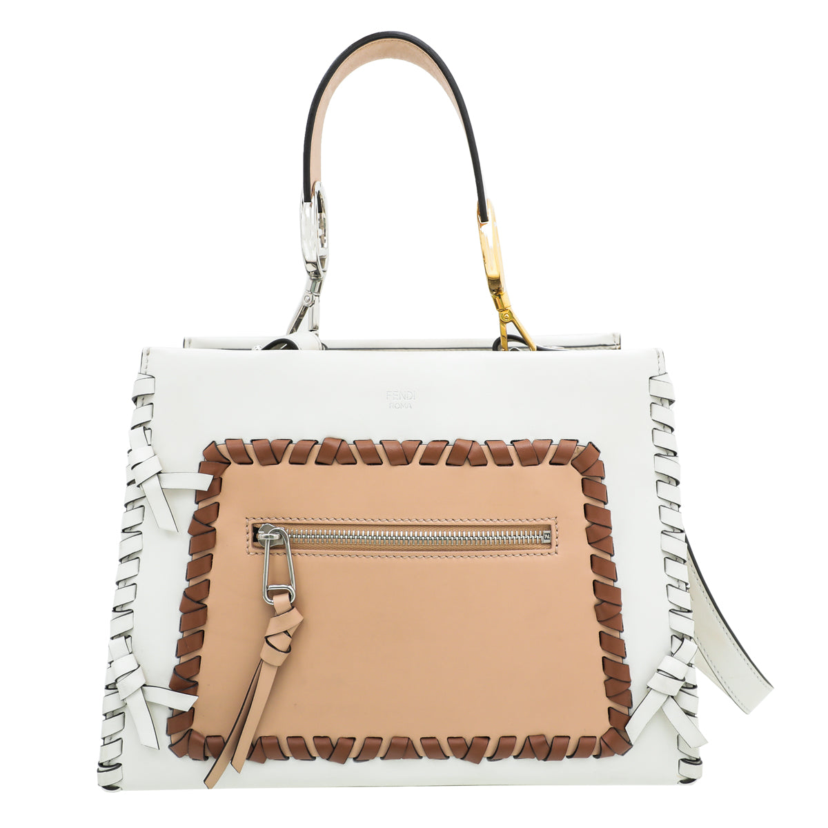 Fendi Camelia Orzo F Is Whipstitch Runway Small Bag-Fendi-THE CLOSET