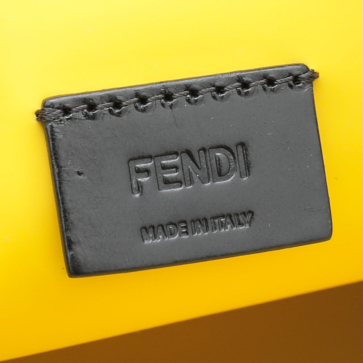 Fendi Bicolor FF Label Logo Medium Pouch-Fendi-THE CLOSET