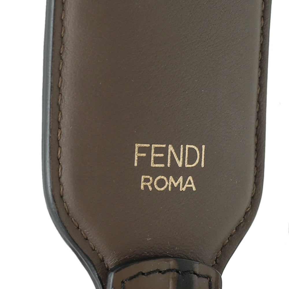 Fendi Tobacco FF Mini Strap You Bag Strap-Fendi-THE CLOSET