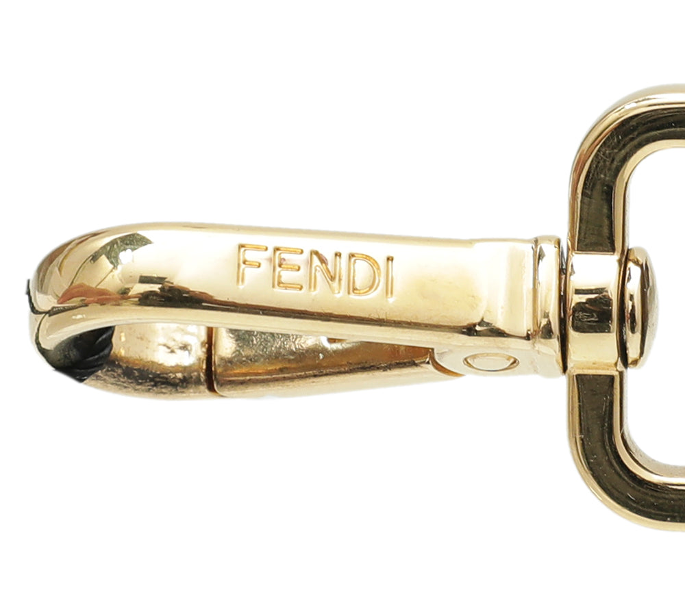 Fendi Tobacco FF Mini Strap You Bag Strap-Fendi-THE CLOSET