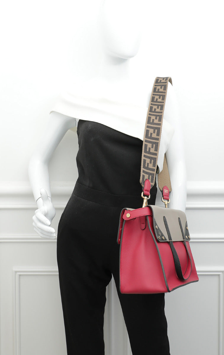Fendi Tricolor Grace Flip Medium Bag-Fendi-THE CLOSET