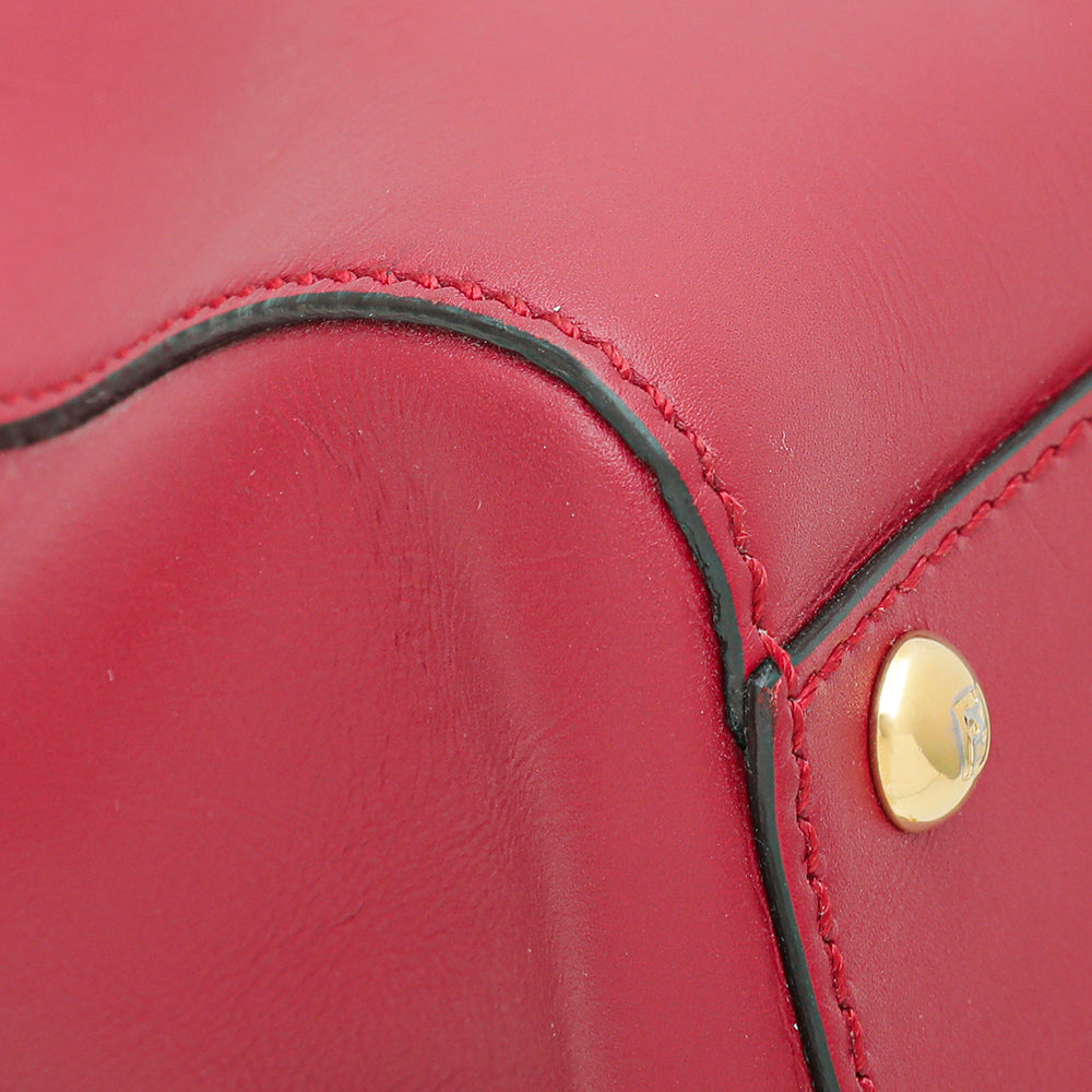 Fendi Red Iconic Peekaboo Regular Bag-Fendi-THE CLOSET