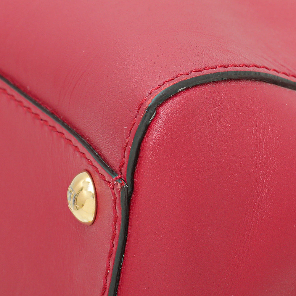 Fendi Red Iconic Peekaboo Regular Bag-Fendi-THE CLOSET