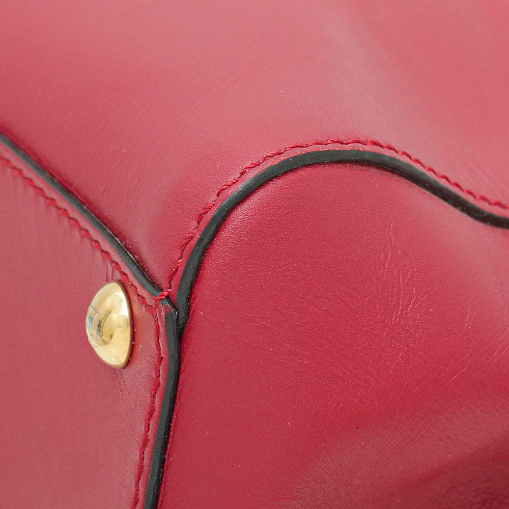 Fendi Red Iconic Peekaboo Regular Bag-Fendi-THE CLOSET