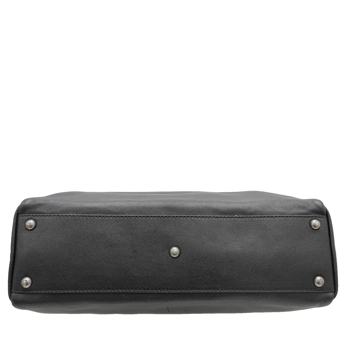 Fendi Black Iconic Peekaboo Zucca Lined Bag-Fendi-THE CLOSET