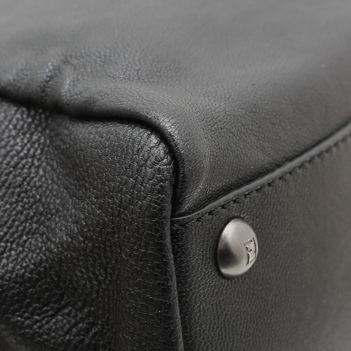 Fendi Black Iconic Peekaboo Zucca Lined Bag-Fendi-THE CLOSET