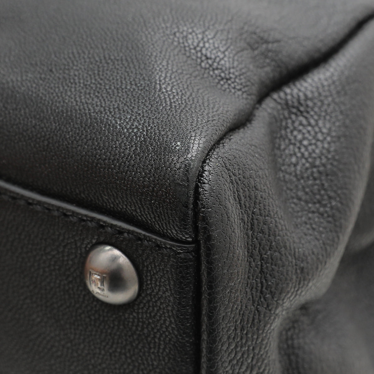 Fendi Black Iconic Peekaboo Zucca Lined Bag-Fendi-THE CLOSET