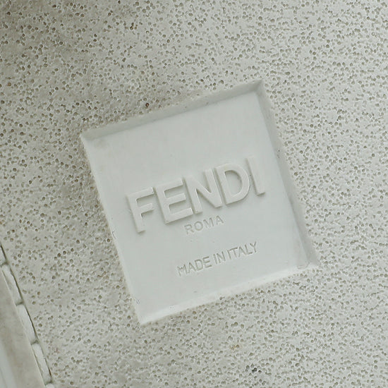 Fendi Bicolor Metallic Scalloped Sneaker 39