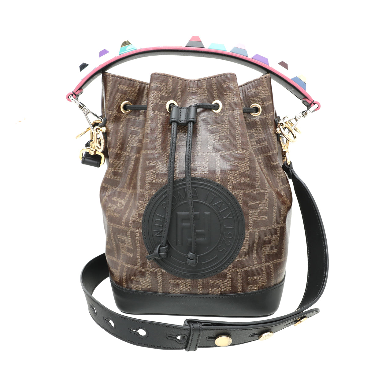 Fendi Bicolor Mon Tresor Small Bag W-Studded Strap You-Fendi-THE CLOSET