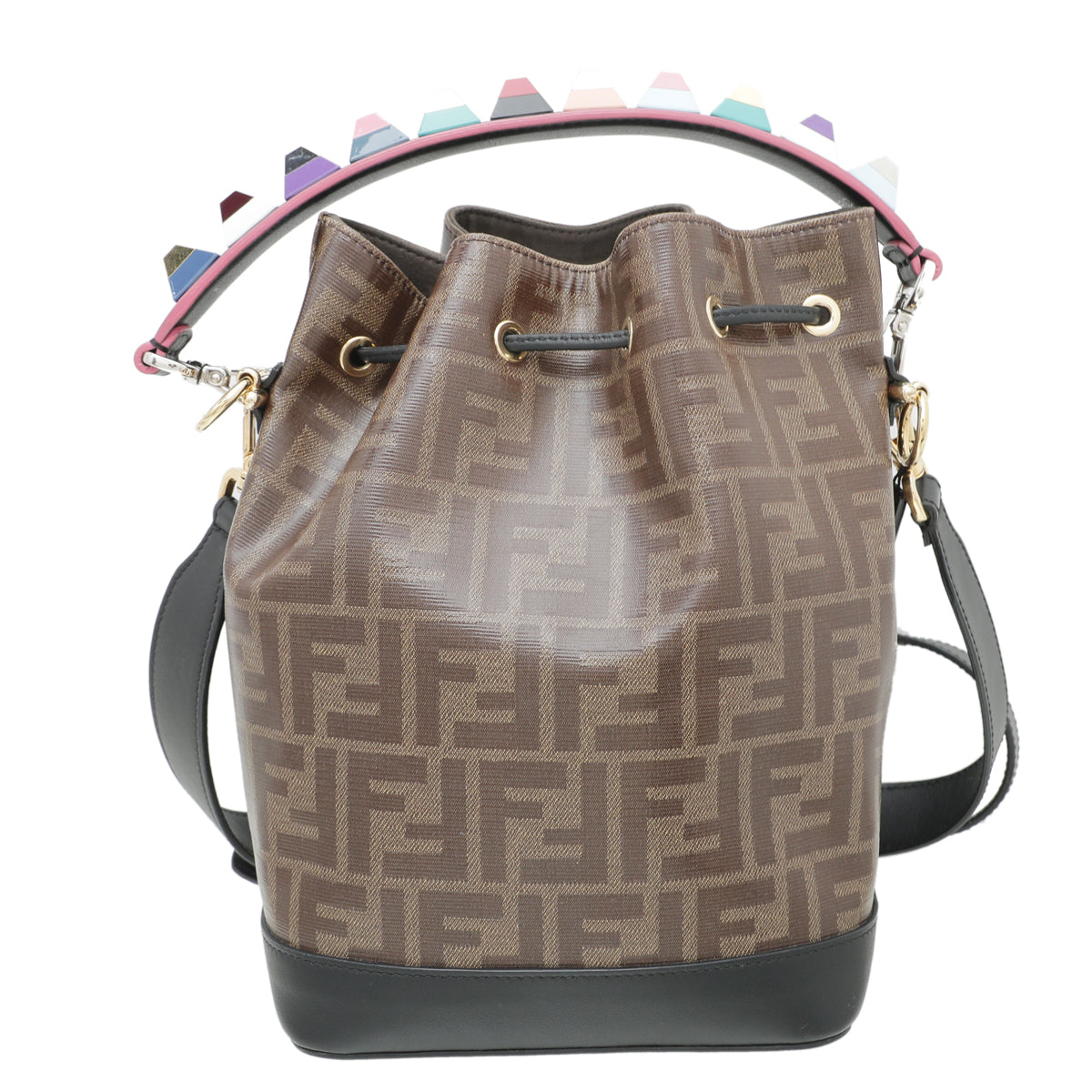 Fendi Bicolor Mon Tresor Small Bag W-Studded Strap You-Fendi-THE CLOSET