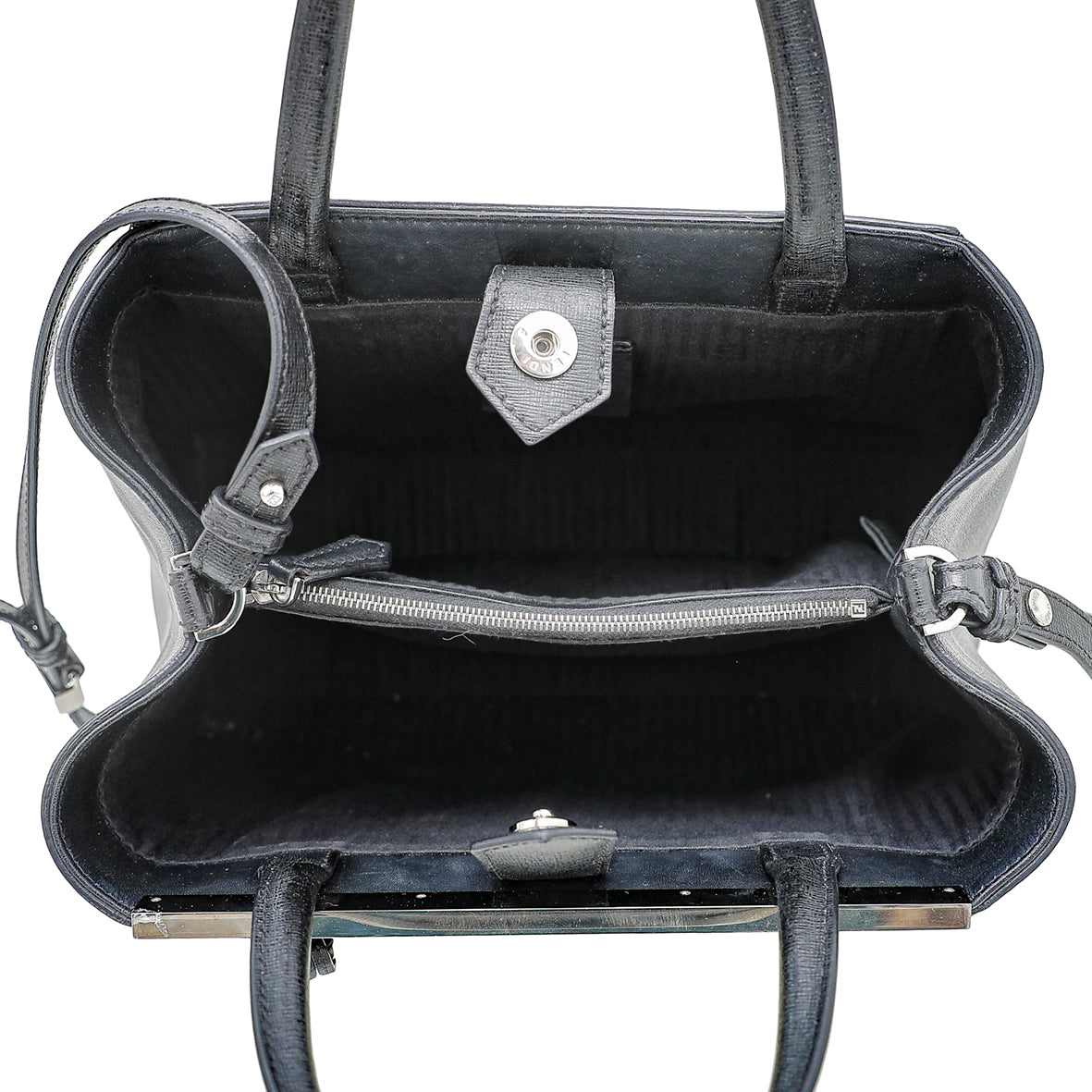 Fendi Black Multicolor Monster Eye 2 Jours Bag-Fendi-THE CLOSET