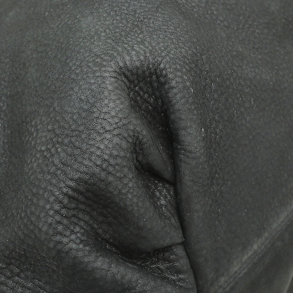 Fendi Black Nubuck Chain Tote Bag-Fendi-THE CLOSET