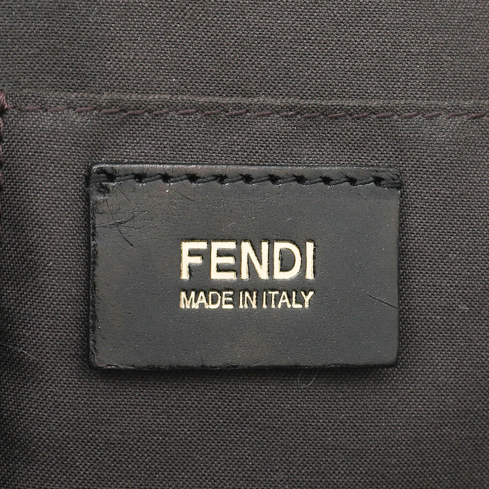 Fendi Black Nubuck Chain Tote Bag-Fendi-THE CLOSET