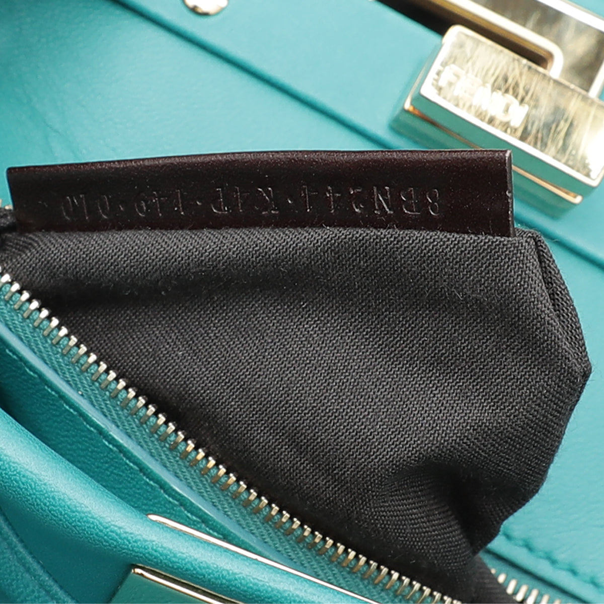 Fendi Teal Peekaboo Mini Bag-Fendi-THE CLOSET
