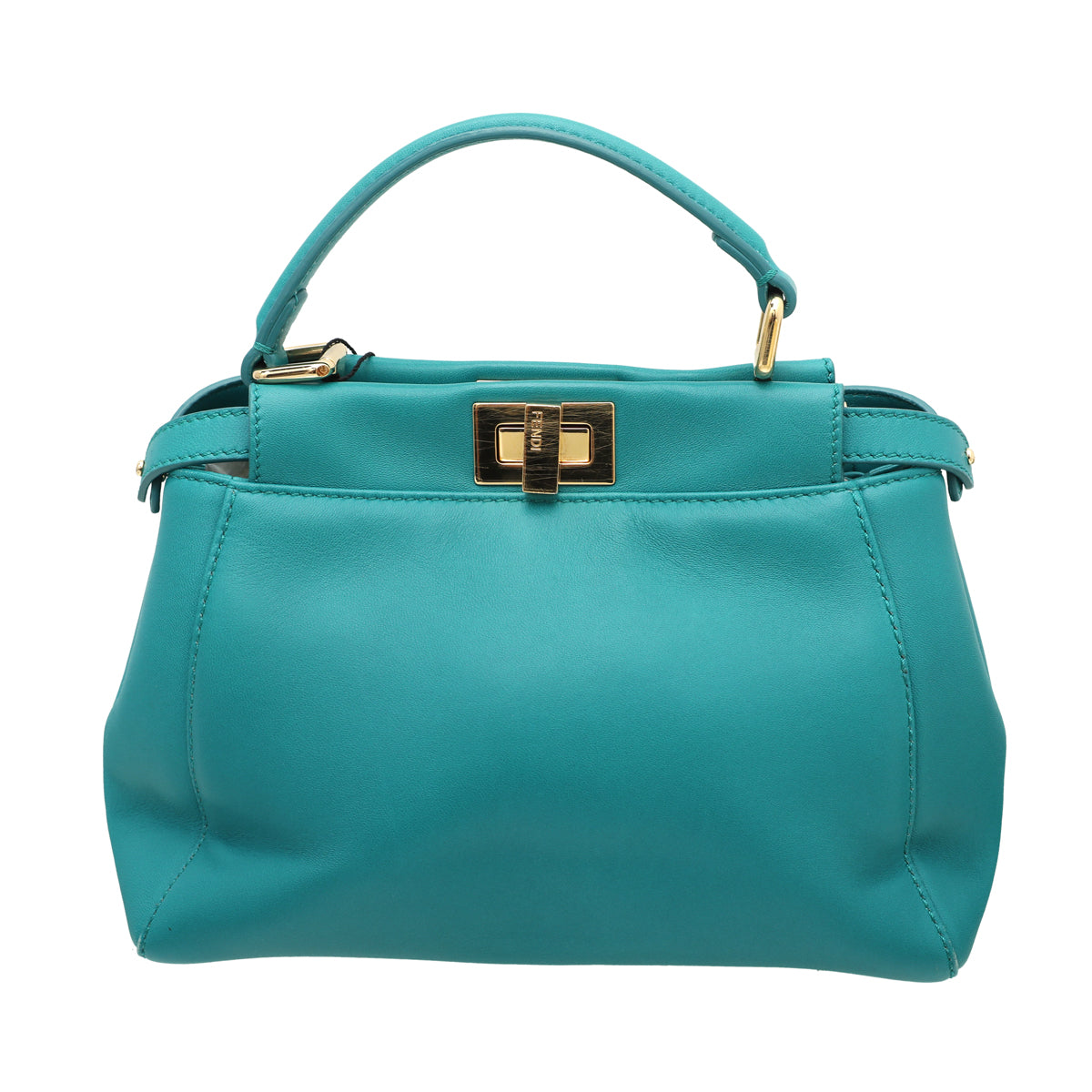Fendi Teal Peekaboo Mini Bag-Fendi-THE CLOSET