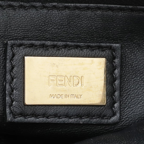 Fendi Black Peekaboo Mini Bag W- Twilly