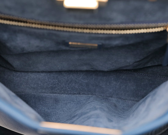 Fendi Blue Peekaboo Regular Bag