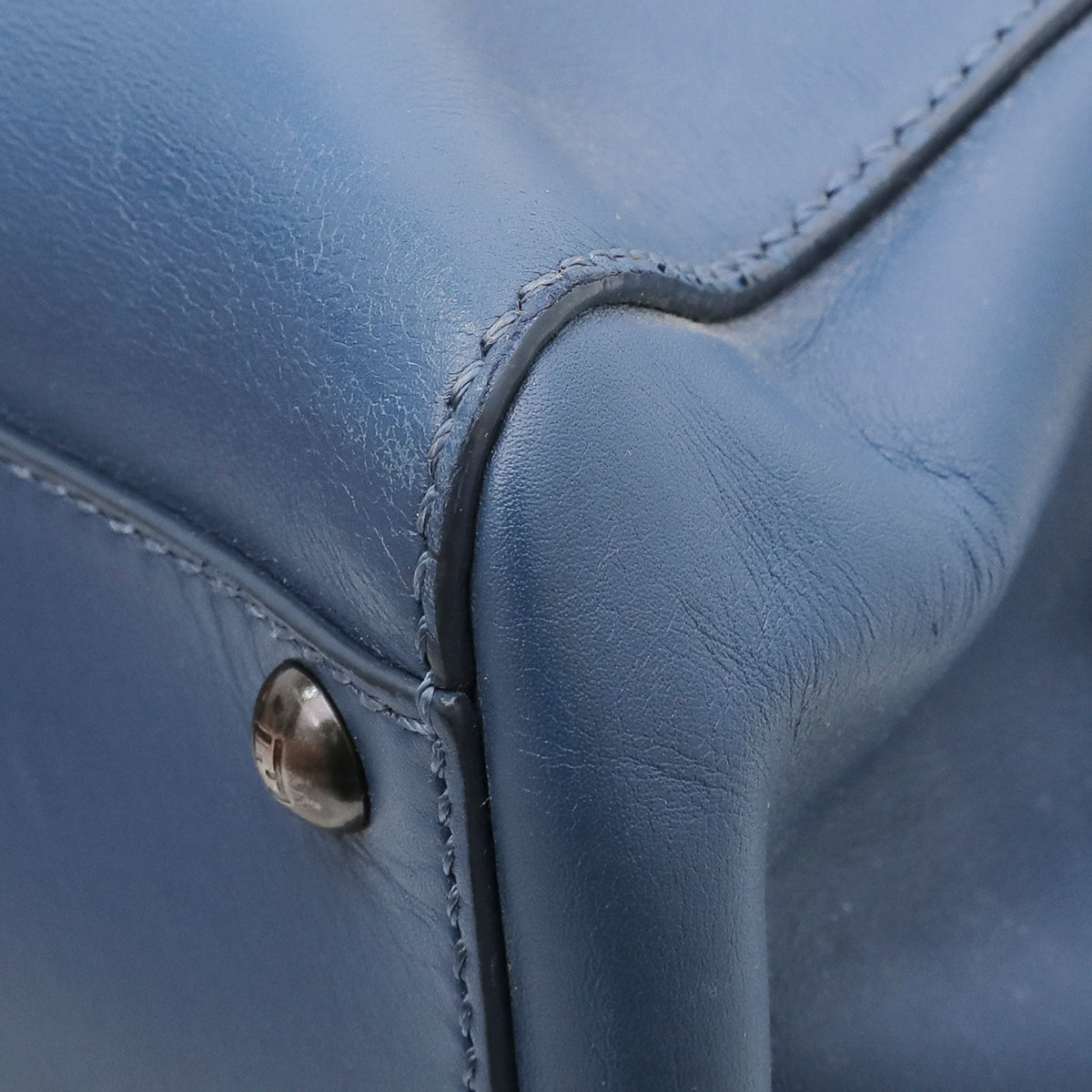 Fendi Blue Peekaboo Regular Bag-Fendi-THE CLOSET