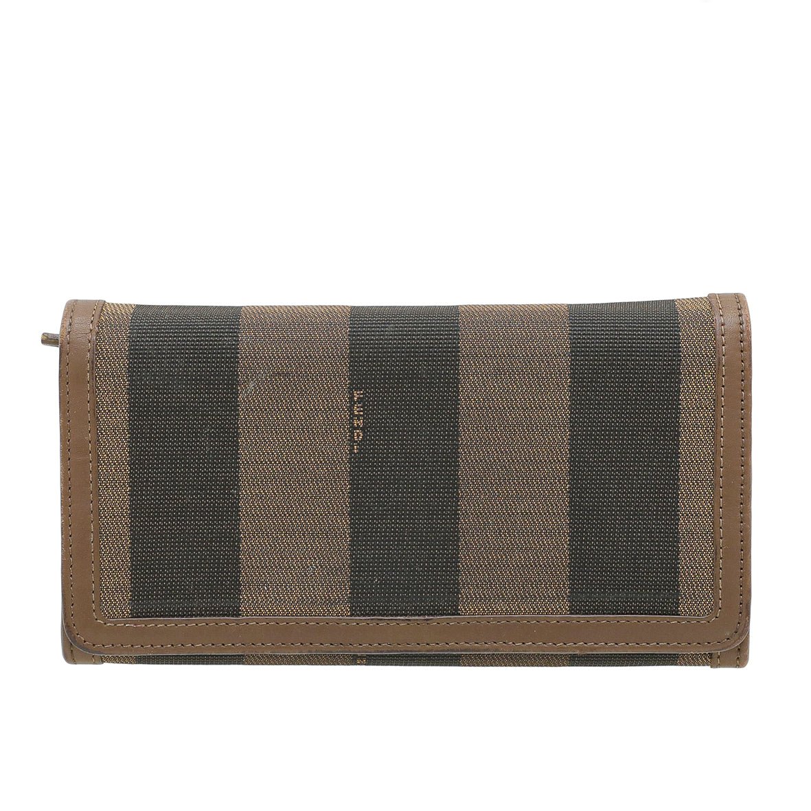 Fendi Tobacco Pequin Continental Wallet-Fendi-THE CLOSET