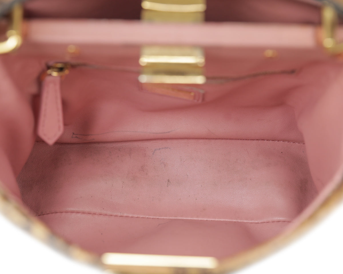 Fendi Light Yellow Python Peekaboo Bag-Fendi-THE CLOSET