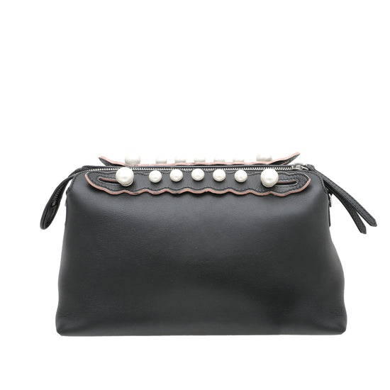 Fendi Black Scalloped Pearl By The Way Bag