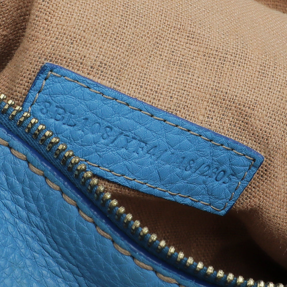 Fendi Blue Selleria Boston Bag-Fendi-THE CLOSET