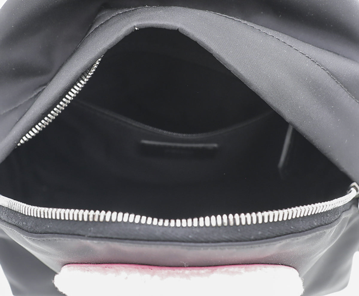 Fendi Bicolor Shearling Lightbulb Backpack Bag-Fendi-THE CLOSET