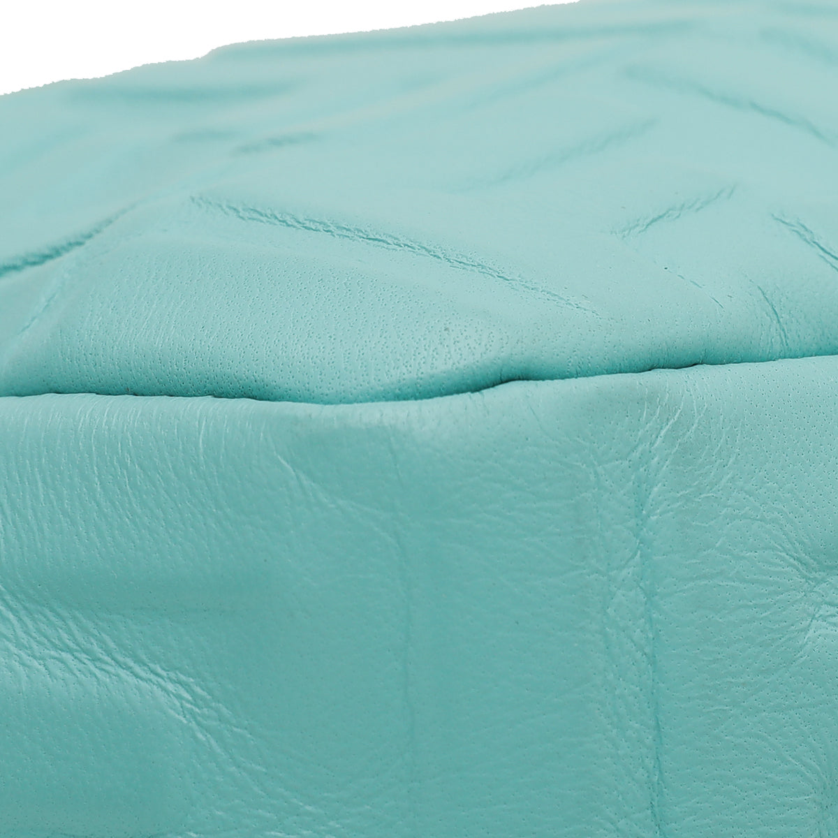 Fendi Tiffany Blue FF Embossed Baguette Medium Bag-Fendi-THE CLOSET