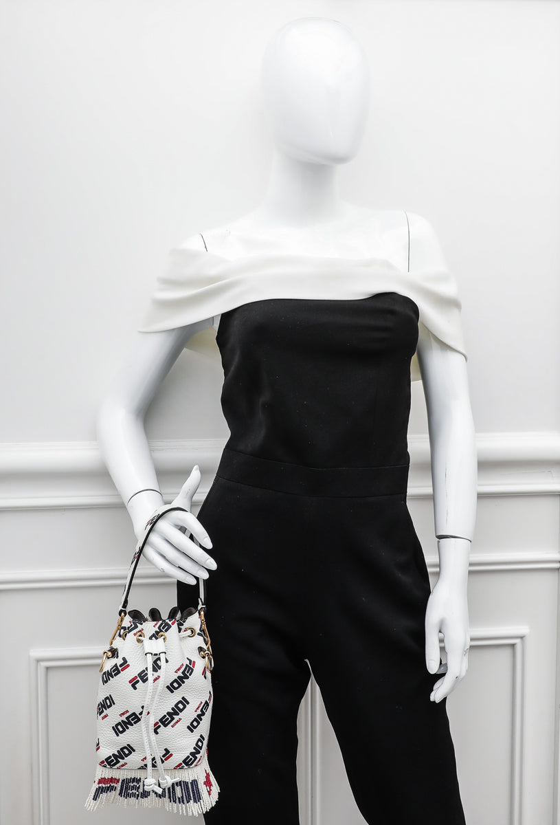Fendi Tricolor X Fila Mania Beaded Mon Tresor Bag-Fendi-THE CLOSET