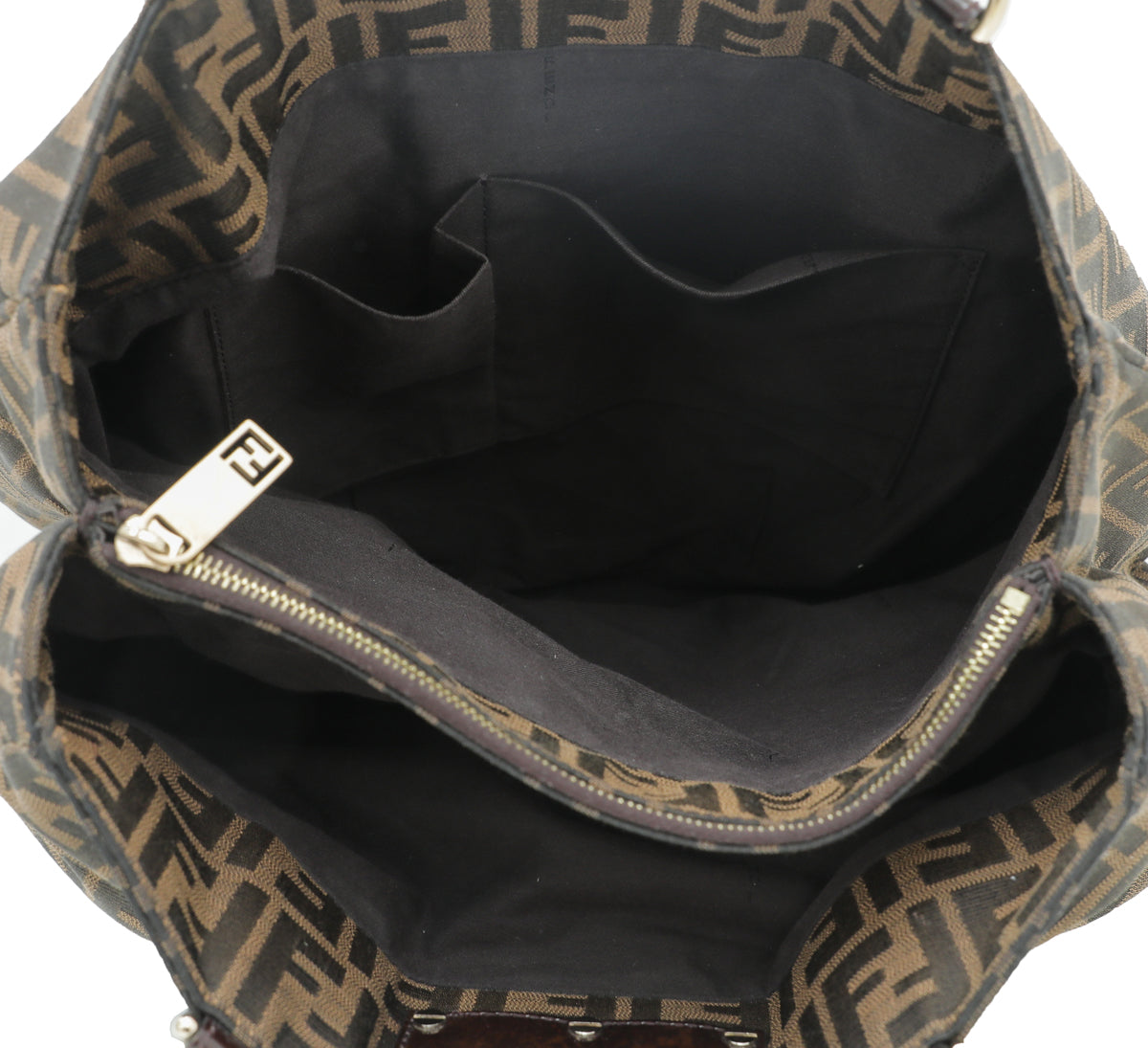 Fendi Tobacco Zucca Mia Large Tote Bag-Fendi-THE CLOSET