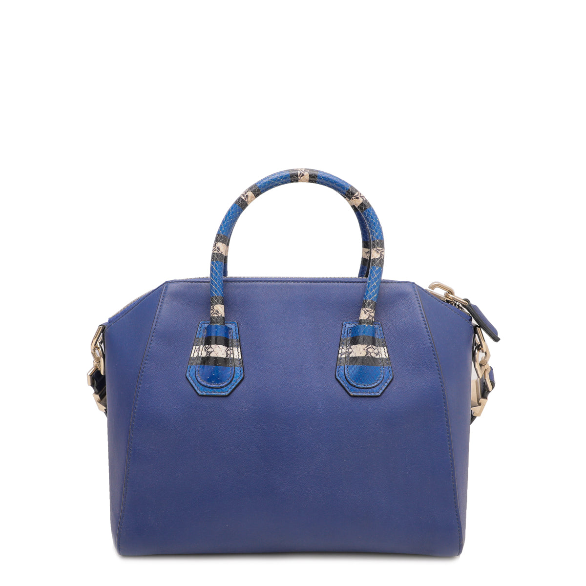Givenchy Blue Antigona W- Python Details Bag-Givenchy-THE CLOSET