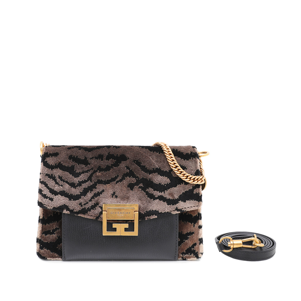 Givenchy Velvet Leopard GV3 Small Bag-Givenchy-THE CLOSET