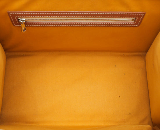 Goyard Yellow Goyardine Coated Canvas and Leather Saigon MM Top Handle Bag  Goyard