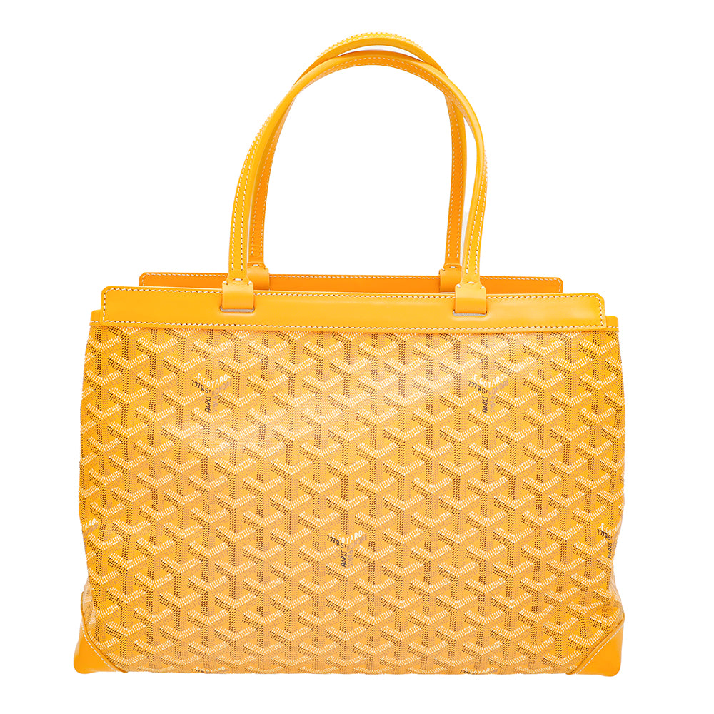 Goyard Yellow Goyardine Bellechasse PM Bag-Goyard-THE CLOSET