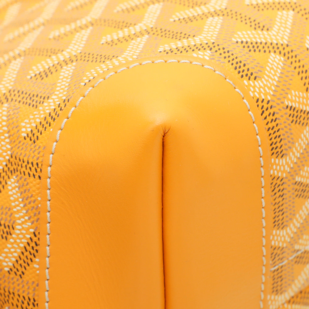 Sold at Auction: Goyard Yellow Goyardine Bellechasse Biaude PM Tote Bag  Condition: 1 15 Width x