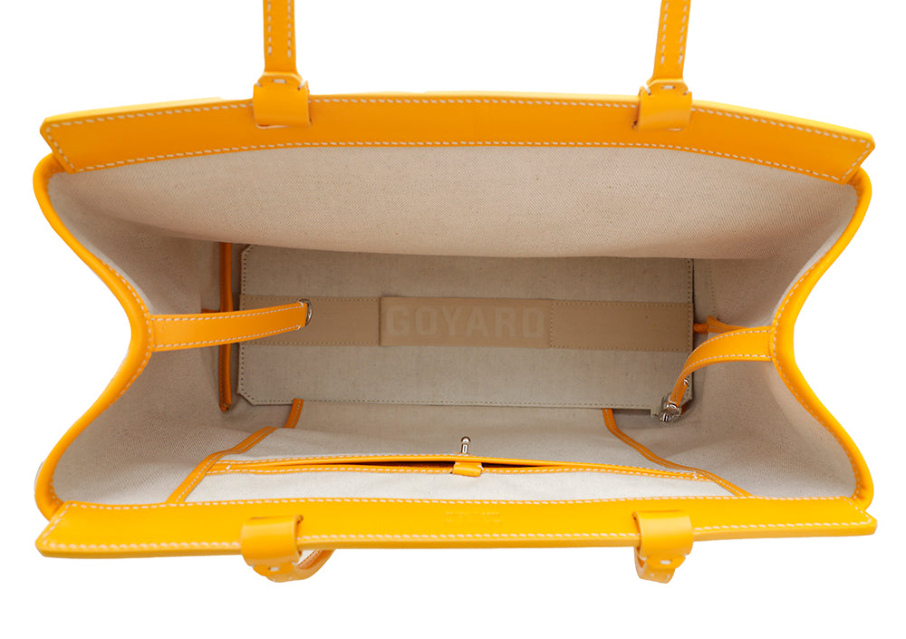 Goyard Yellow Goyardine Bellechasse PM Bag – The Closet