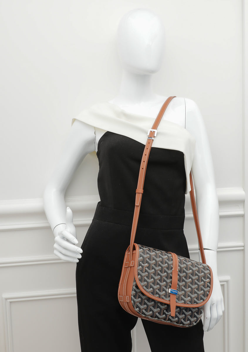 Goyard Bicolor Goyardine Belvedere II Messenger Bag-Goyard-THE CLOSET