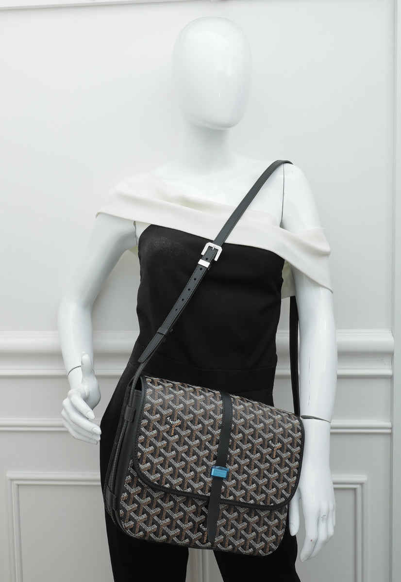 Goyard Black Goyardine Belvedere MM Bag – THE CLOSET