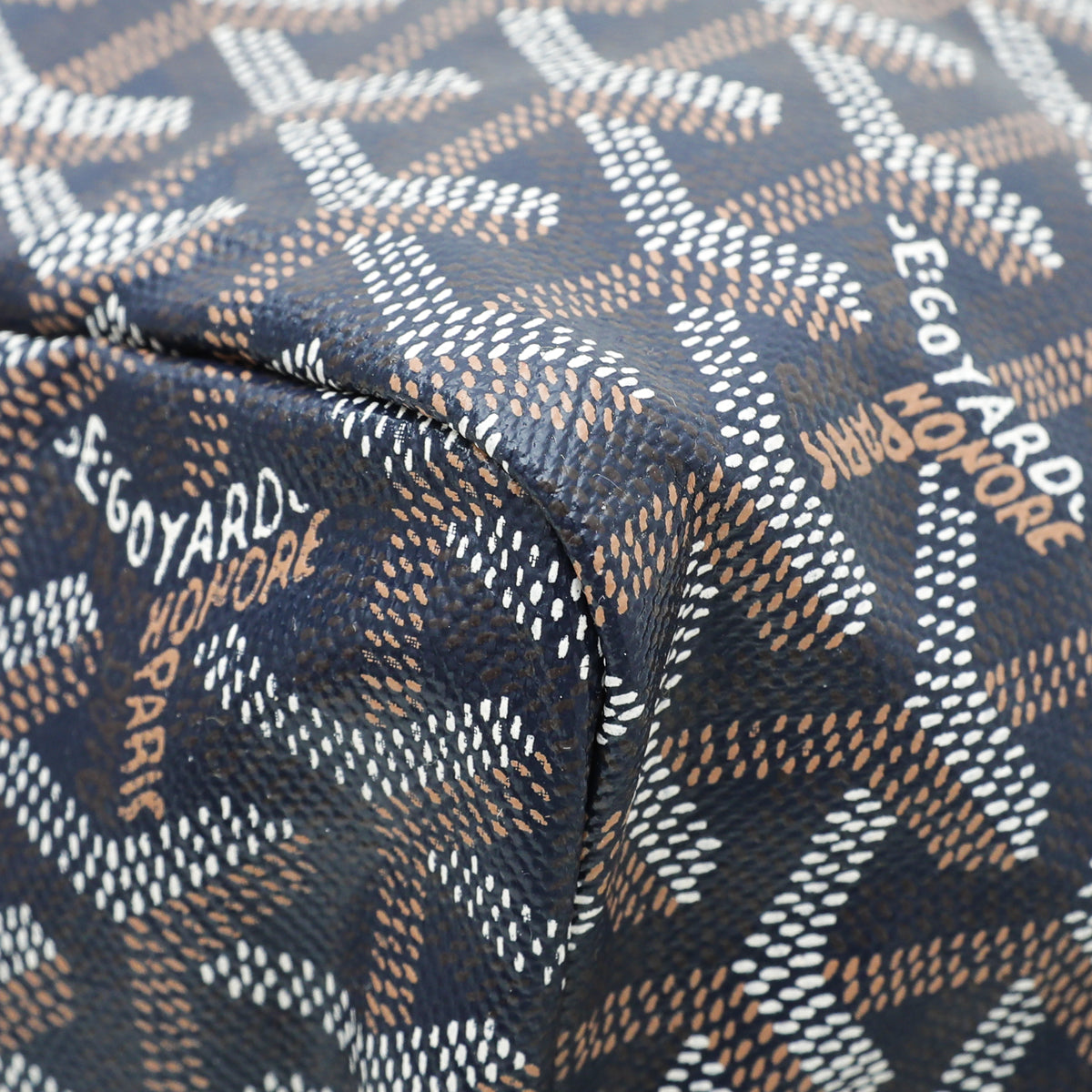 Goyard Navy Blue Goyardine Saint Louis PM Bag-Goyard-THE CLOSET