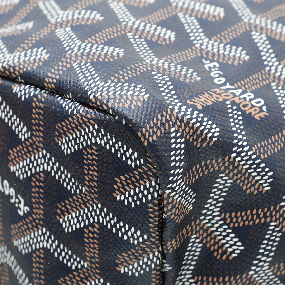 Goyard Navy Blue Goyardine Saint Louis PM Bag-Goyard-THE CLOSET