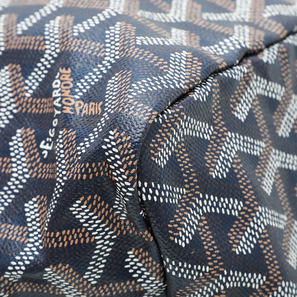 Goyard Navy Blue Goyardine Saint Louis PM Bag-Goyard-THE CLOSET