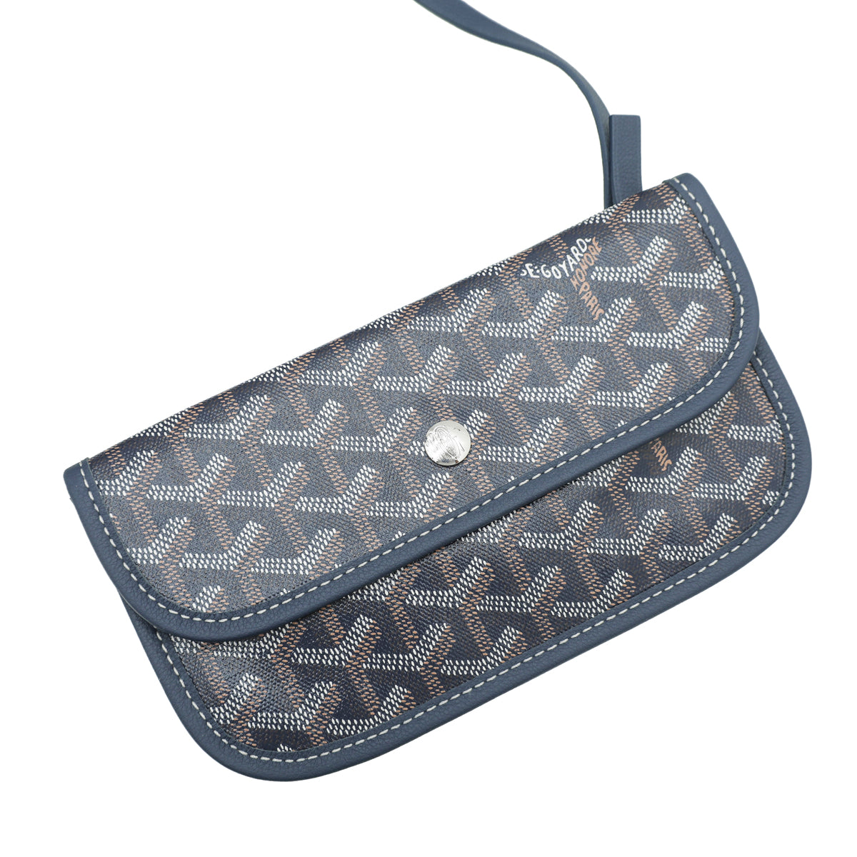 Goyard Navy Blue Goyardine Saint Louis PM Bag-Goyard-THE CLOSET