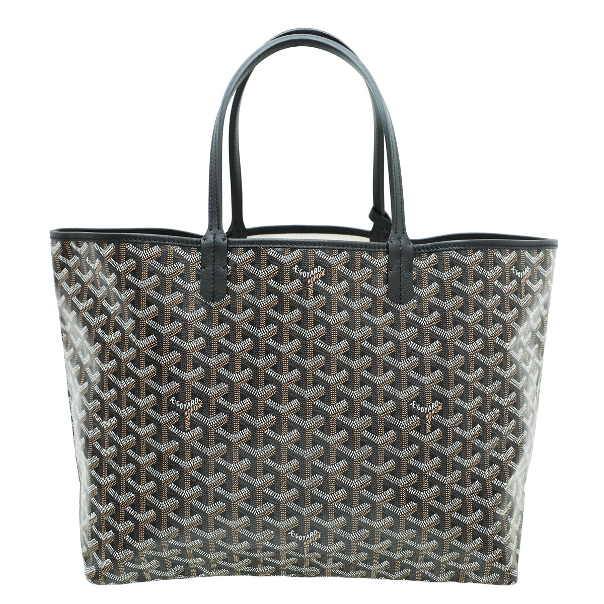 Goyard Black Goyardine Saint Louis PM Bag-Goyard-THE CLOSET