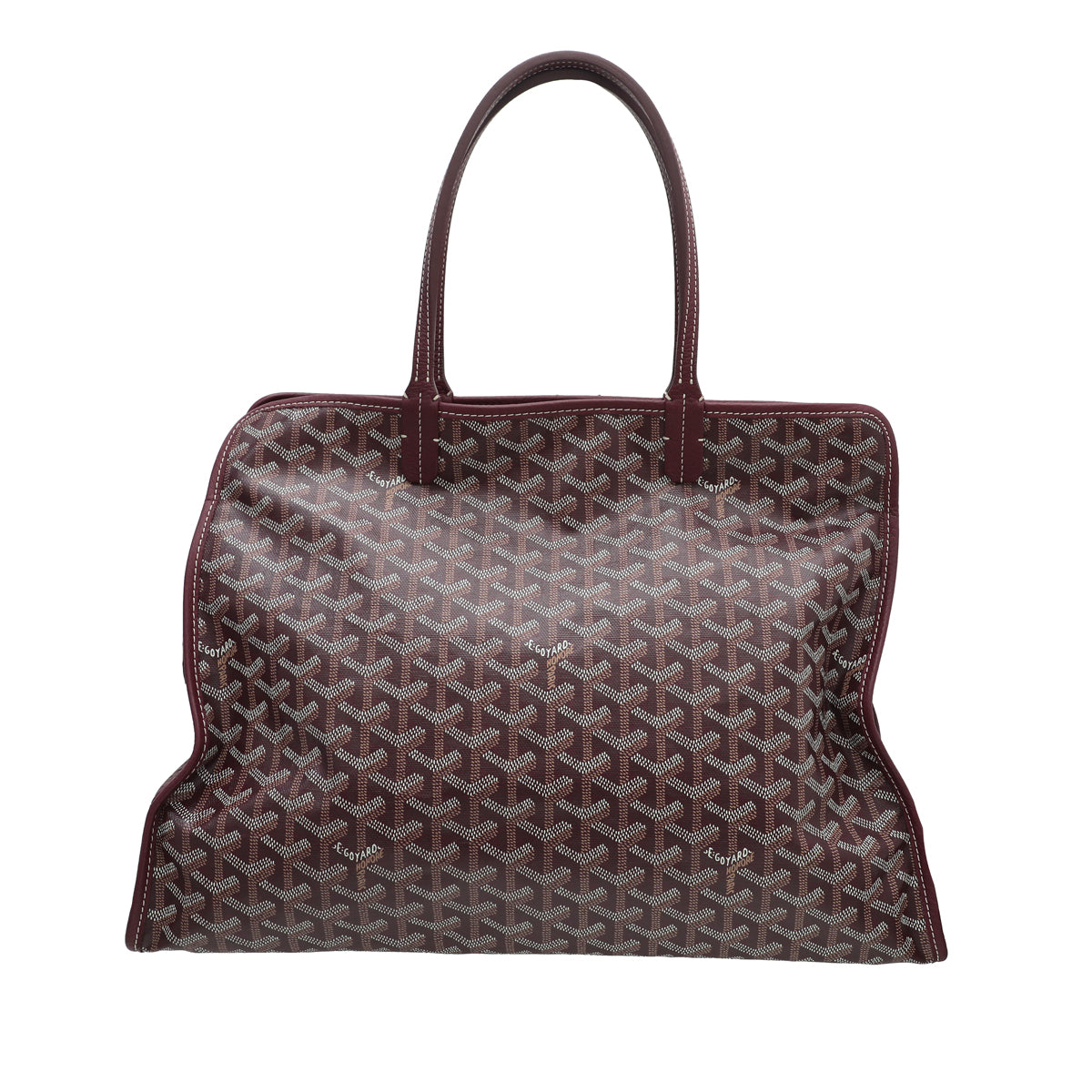Goyard Burgundy Goyardine Hardy PM Bag-Goyard-THE CLOSET