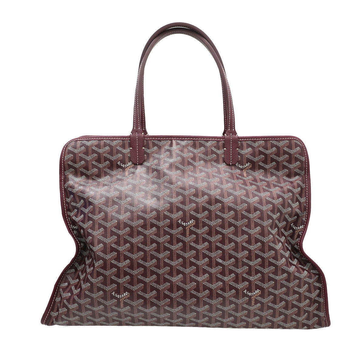 Goyard Burgundy Goyardine Hardy PM Bag-Goyard-THE CLOSET