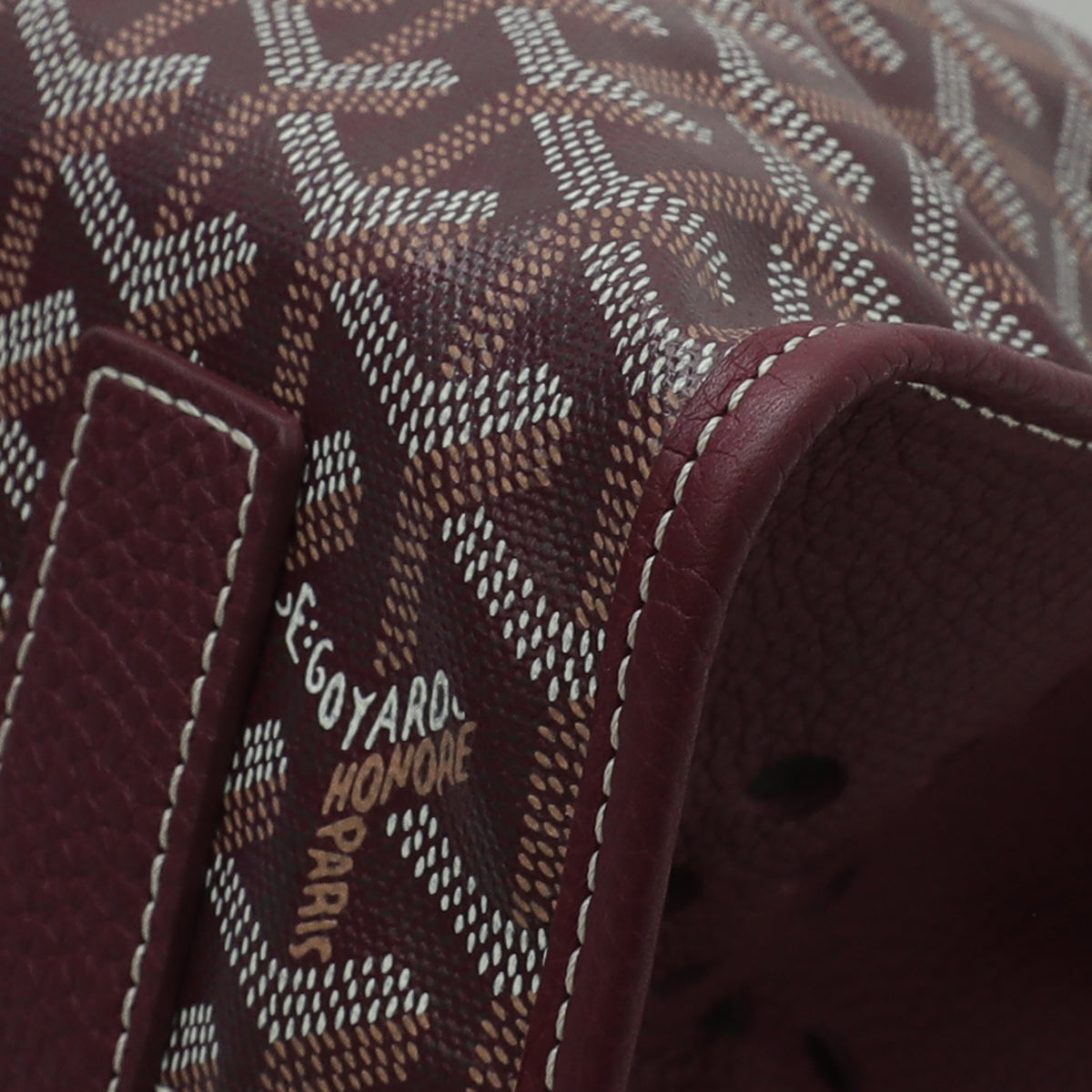Goyard Burgundy Goyardine Hardy PM Bag-Goyard-THE CLOSET