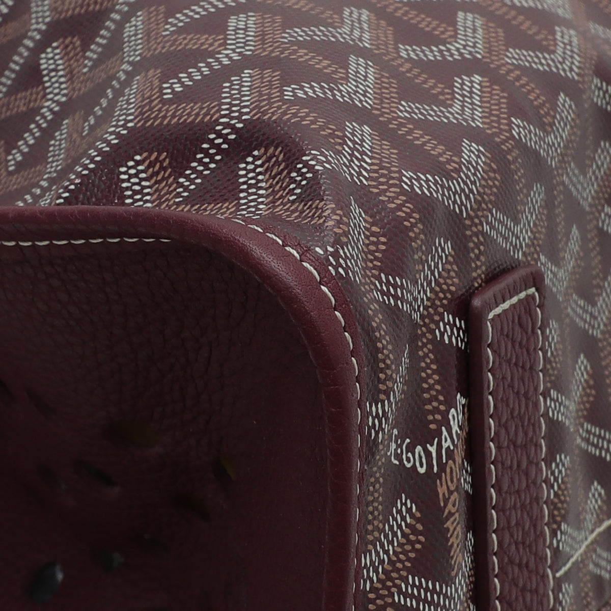 Goyard Burgundy Goyardine Hardy PM Bag-Goyard-THE CLOSET