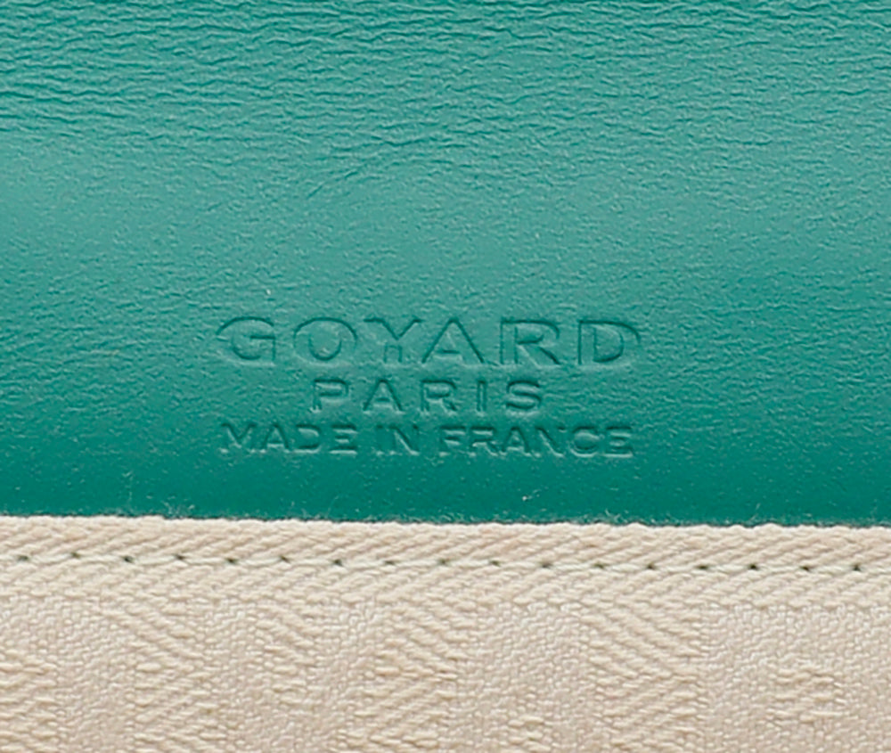 Goyard Monte Carlo Clutch Coated Canvas Mini Green 706324