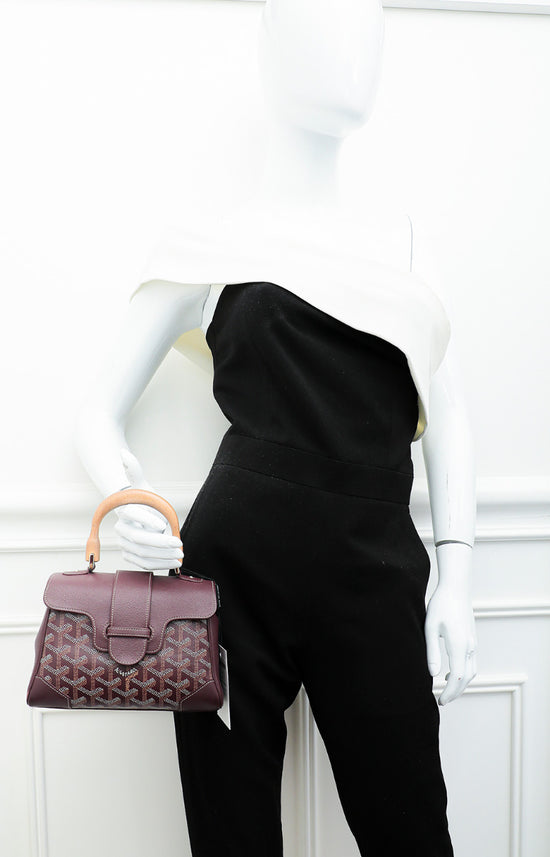 Goyard White Goyardine Coated Canvas and Leather Mini Saigon Top Handle Bag  Goyard | The Luxury Closet
